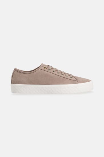 BOSS Leder-Sneaker 'Aiden' taupe