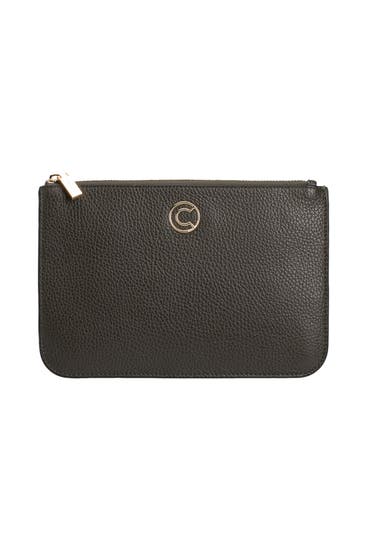 COCCINELLE - Clutch 'Tulip' dunkelbraun
