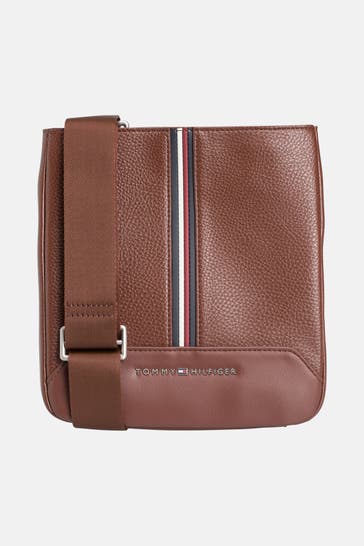 TOMMY HILFIGER Umhängetasche 'Central Mini' dunkelbraun