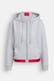 Sweatjacke hellgrau