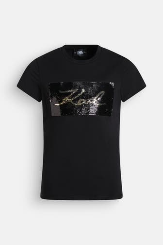 KARL LAGERFELD T-Shirt schwarz