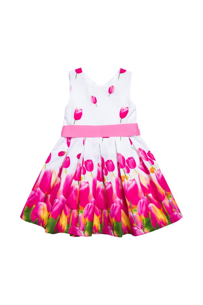 happy girls DRESS WITH TIE BAND - Vestito elegante - pink/fuxia