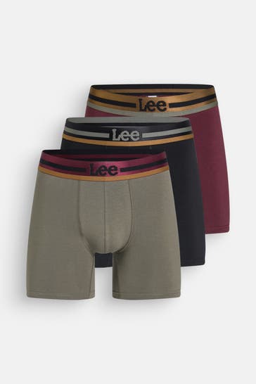 LEE 3er-Pack Boxer Trunks 'Hay' mehrfarbig