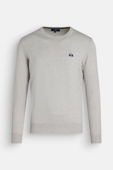 LA MARTINA Strickpullover grau
