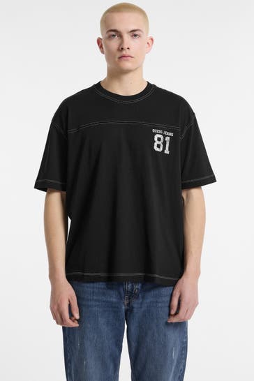 GUESS T-Shirt schwarz