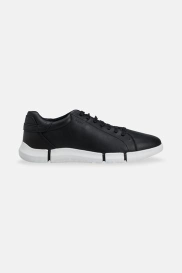 GEOX Leder-Sneaker 'Adacter' schwarz