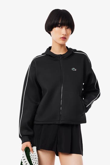 LACOSTE Sweatjacke schwarz