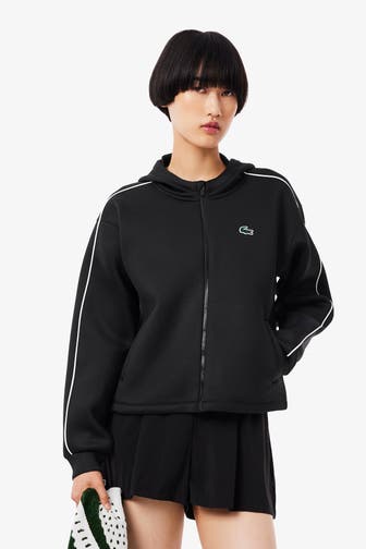 LACOSTE Sweatjacke schwarz