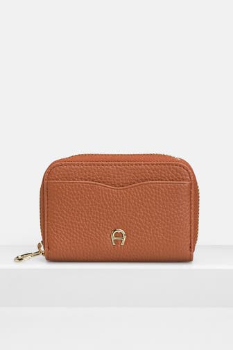 AIGNER Leder-Geldbörse 'Elsa' cognac
