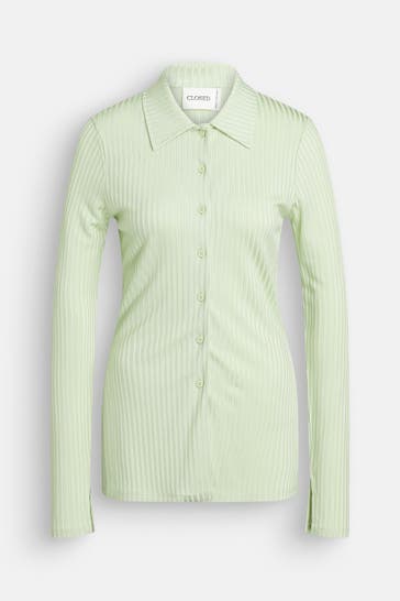 CLOSED Strickbluse hellgrün