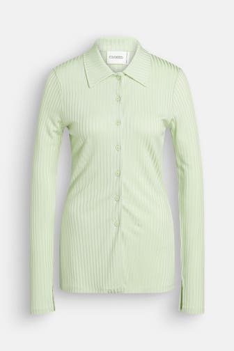 CLOSED Strickbluse hellgrün