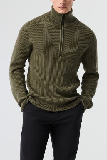 ALPHATAURI Wollmix-Stricktroyer oliv