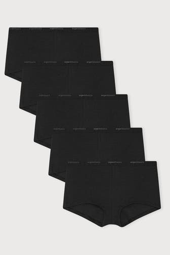 ORGANIC BASICS 5er-Pack Hipster schwarz