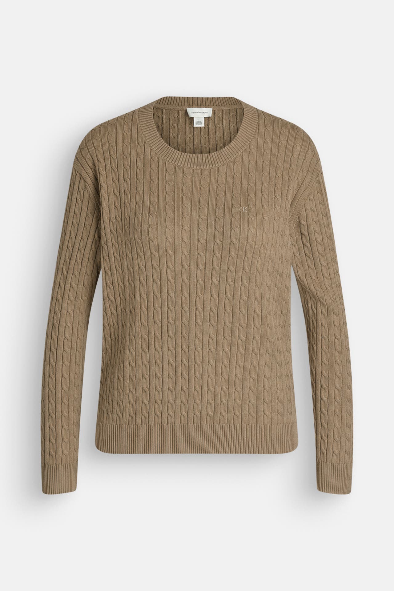 CALVIN KLEIN Strickpullover graubraun, Bild 1