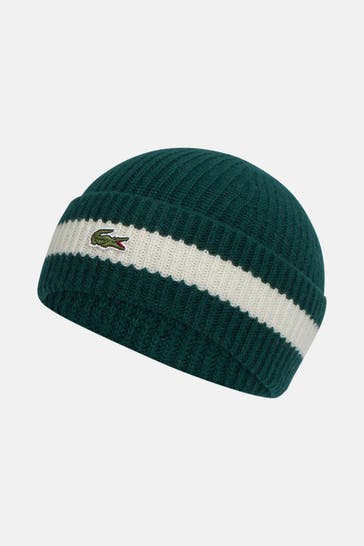 LACOSTE Wollmütze zweifarbig unisex