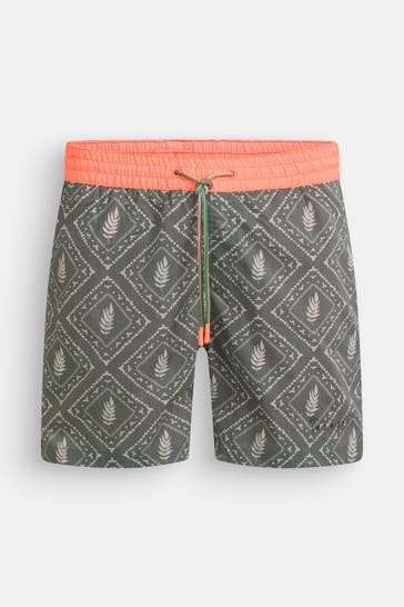 NEW ZEALAND AUCKLAND Badeshorts grün gemustert