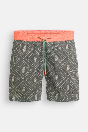 NEW ZEALAND AUCKLAND Badeshorts grün gemustert