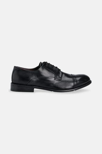 PRIME SHOES Lederschnürer schwarz