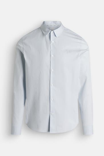 CALVIN KLEIN Casual-Hemd hellblau Slim Fit