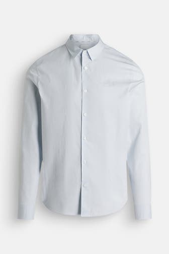 CALVIN KLEIN Casual-Hemd hellblau Slim Fit