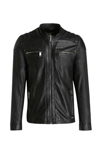 MAZE Lederjacke 'Flint' schwarz