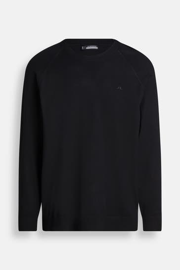 J.LINDEBERG SPORTSWEAR Strickpullover 'Henry' schwarz