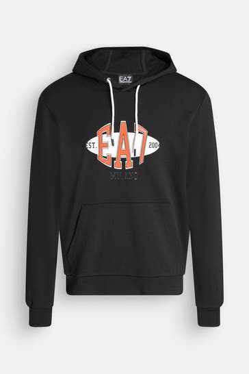 EA7 Hoodie schwarz