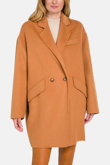 RIANI Wollmantel cognac