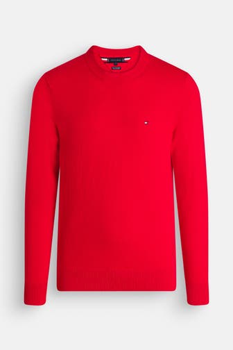 TOMMY HILFIGER Strickpullover rot