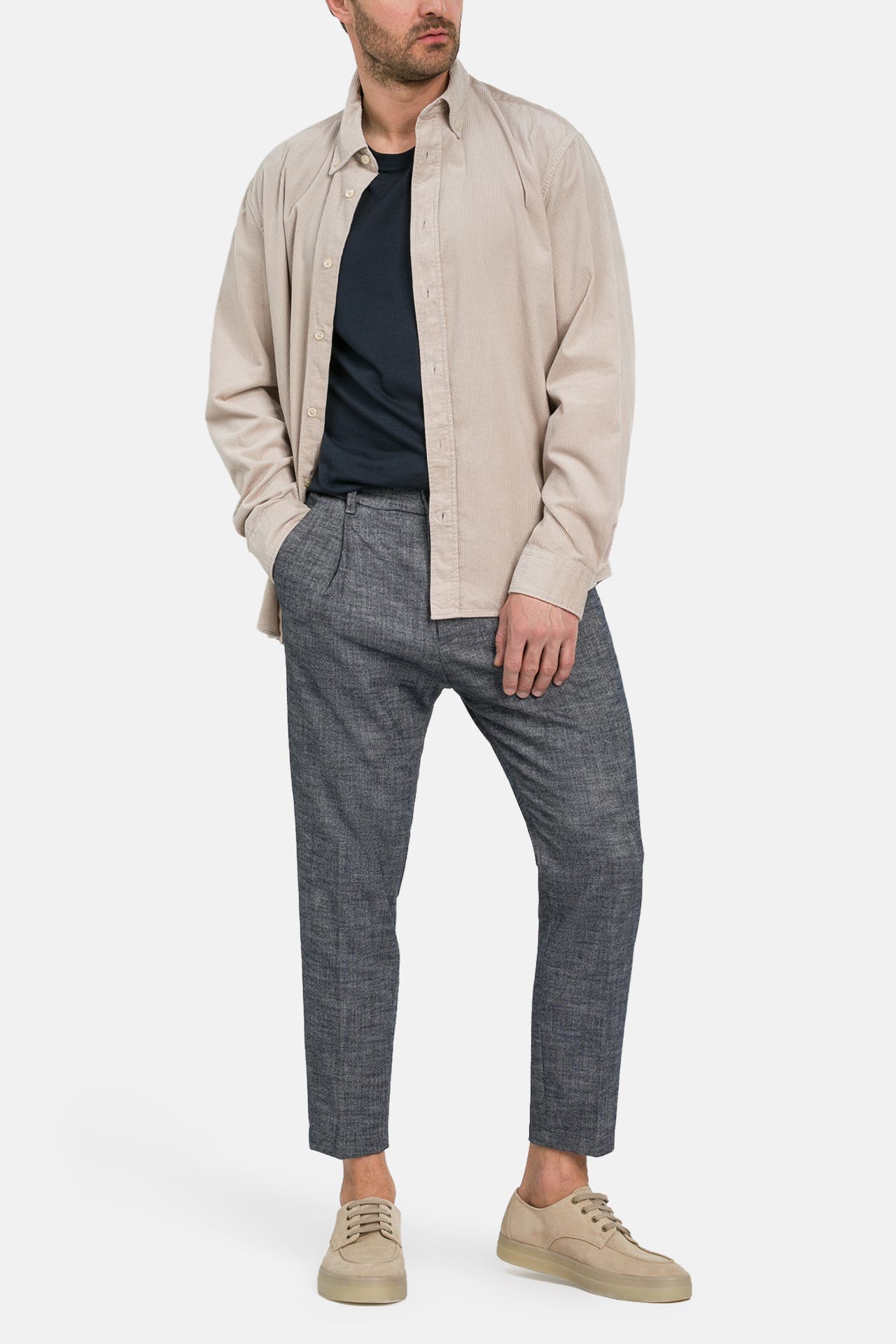 DRYKORN Stoffhose 'Chasy' graublau melliert, Bild 1