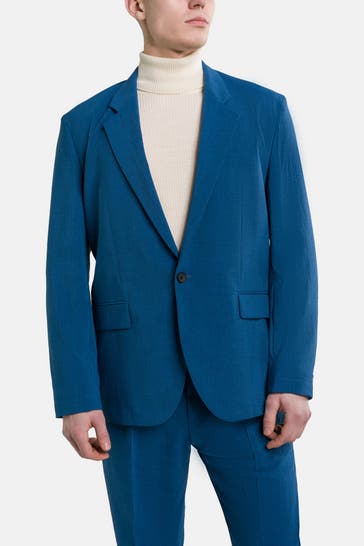 HUGO Casual-Sakko azurblau