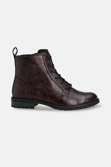 BUGATTI Schnürboots 'Ronja' bordeaux