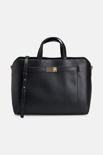TOMMY HILFIGER Handtasche 'Heritage' schwarz
