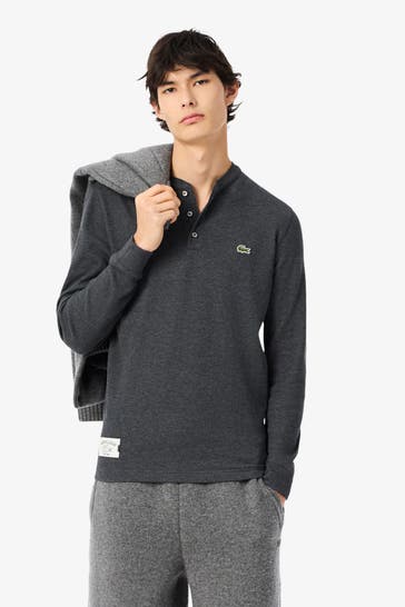 LACOSTE Longsleeve dunkelgrau