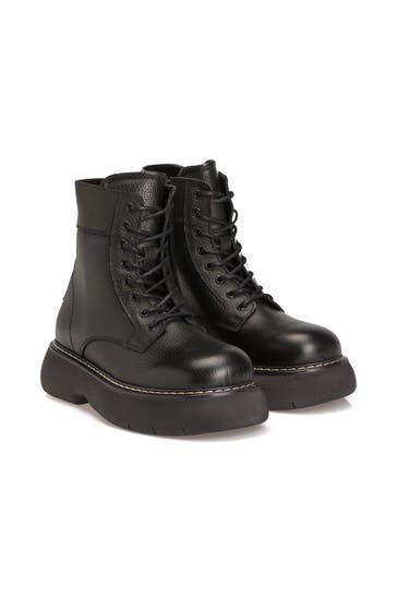 STEVE MADDEN Schnürstiefel 'Wanny' schwarz