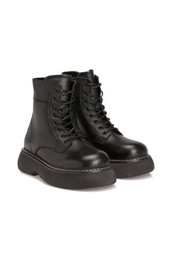 STEVE MADDEN Schnürstiefel 'Wanny' schwarz