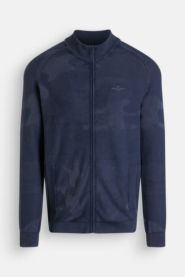 AERONAUTICA MILITARE Strickjacke dunkelblau