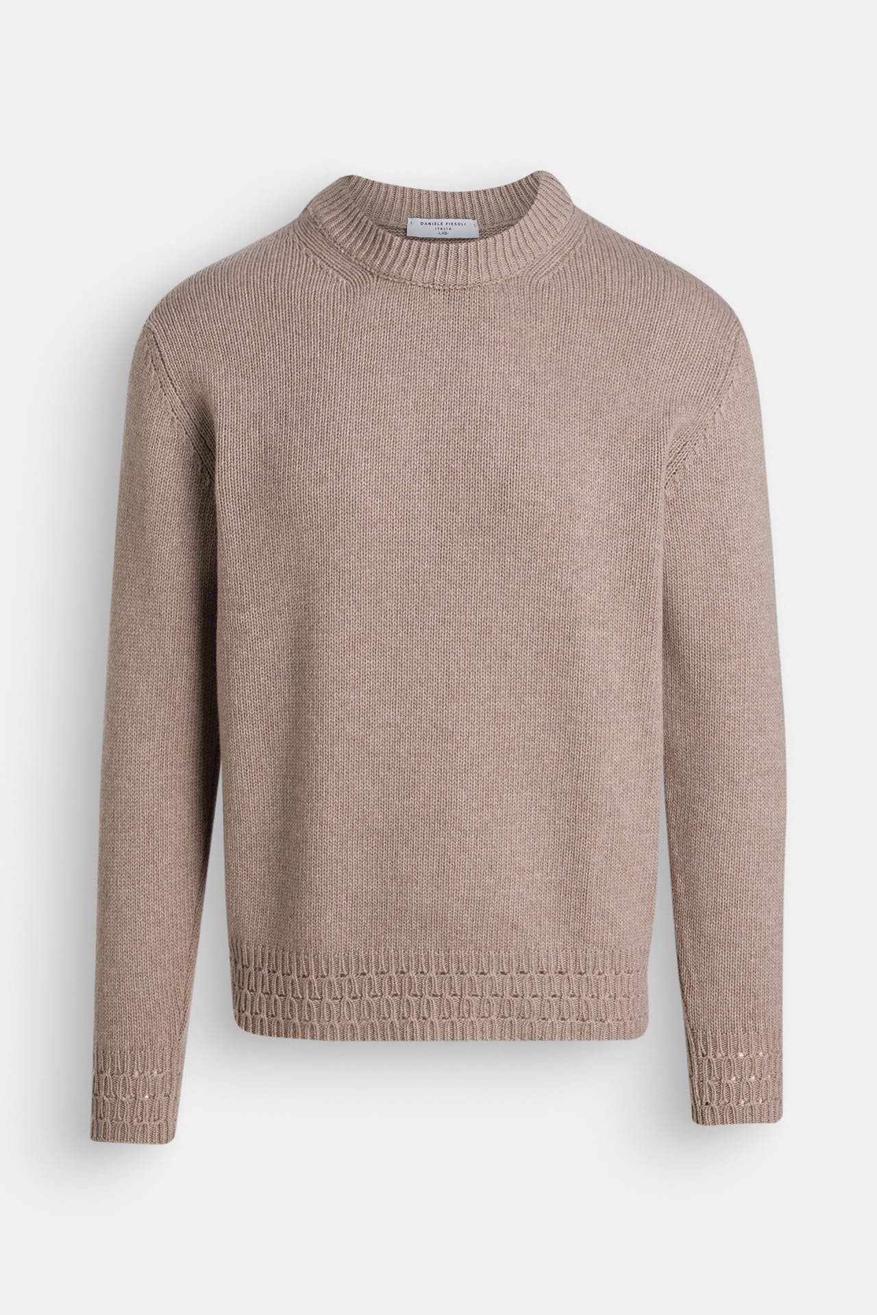 DANIELE FIESOLI Wollpullover beige, Bild 1