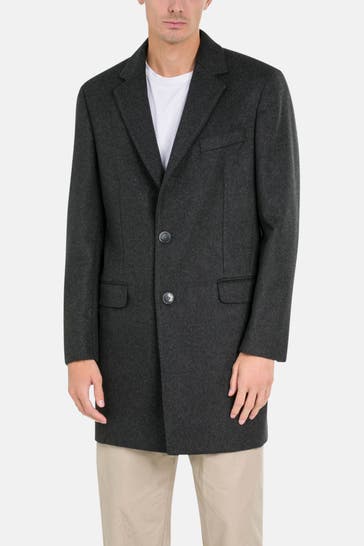 HACKETT Wollmantel dunkelgrau
