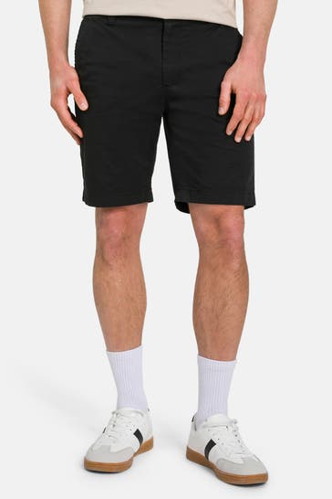 CALVIN KLEIN Chino-Shorts schwarz slim