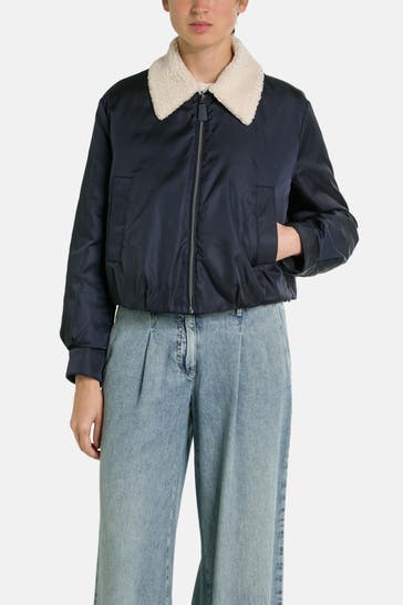 LUISA CERANO Reversible Down Jacket, navy