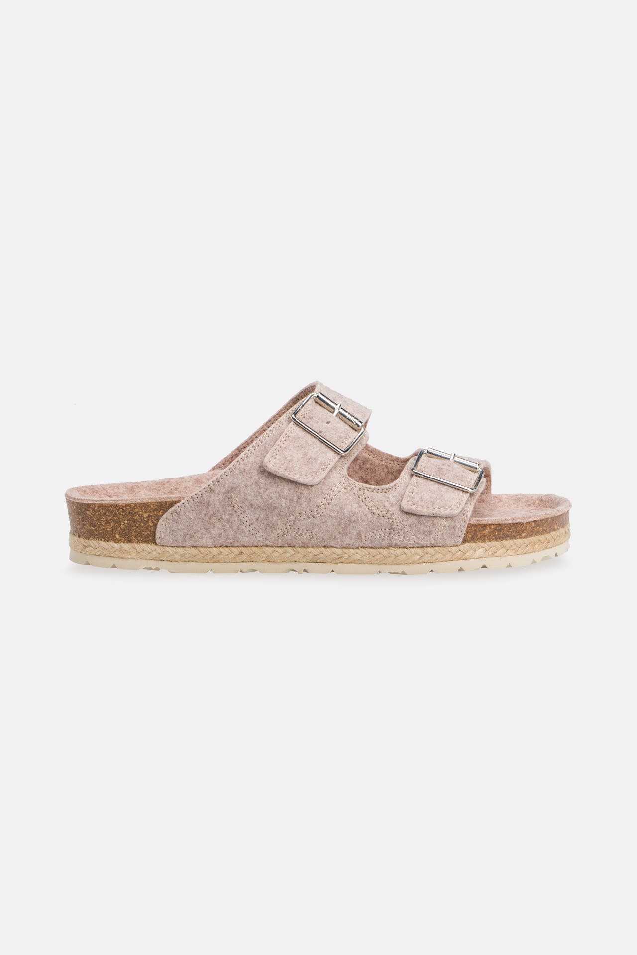 ESPADRIJ L'ORIGINALE Hausschuhe 'Claq Felt Brode' greige, Bild 1