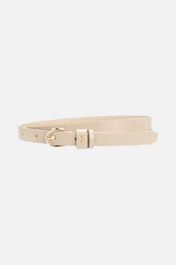 TOMMY HILFIGER Ledergürtel greige