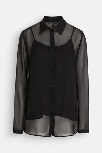 ARMANI EXCHANGE Casual-Bluse schwarz