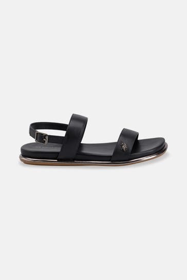 U.S. POLO ASSN. Sandalen 'Soraya' schwarz