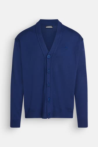 J.LINDEBERG SPORTSWEAR Strickcardigan 'Lucas' königsblau