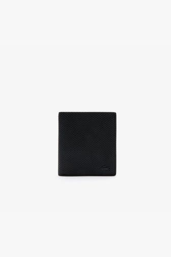 LACOSTE Ledergeldbörse schwarz