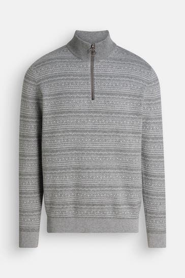 BARBOUR Wollmix-Troyer 'dartfiled' gemustert