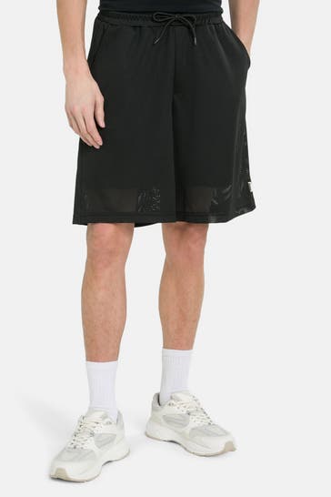 WOODBIRD Mesh-Shorts 'Ben' schwarz