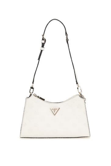 GUESS Schultertasche 'Cresidia' weiß